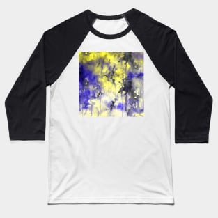 Yellow abstract Baseball T-Shirt